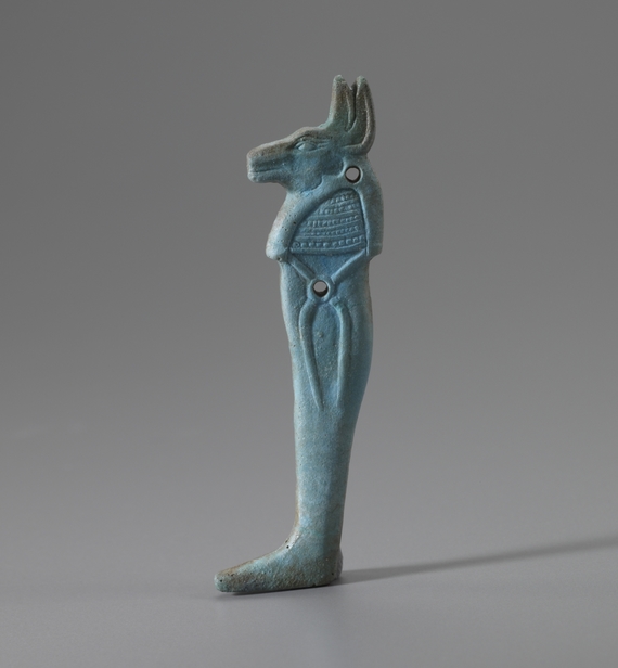 Amulette funéraire du dieu Douamoutef à tête de chacal