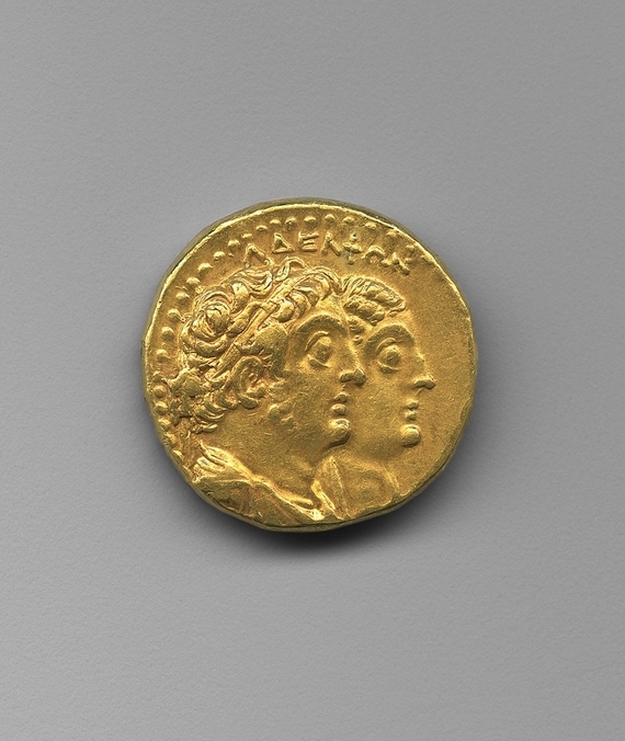 Tétradrachme de Ptolémée II Philadelphe et d'Arsinoé II
