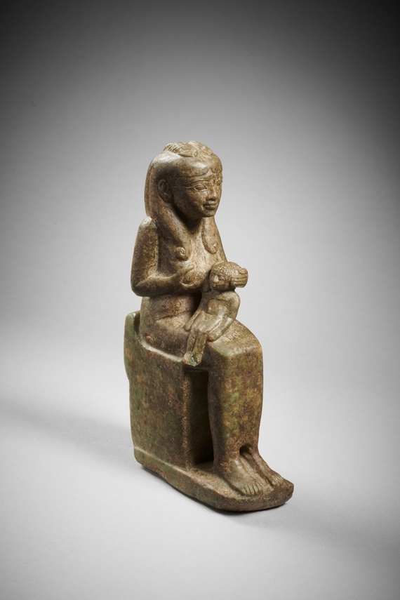 Statuette de la déesse Isis-Hededyt allaitant Horus