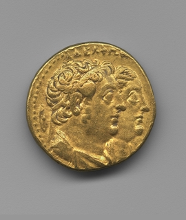 Octodrachme de Ptolémée II Philadelphe et d'Arsinoé II