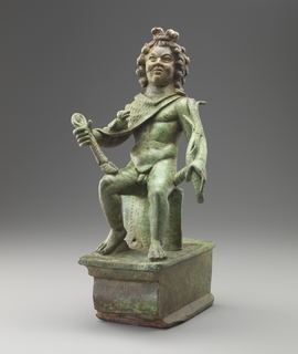 Statuette de Dionysos Bacchus constituant un décor de char