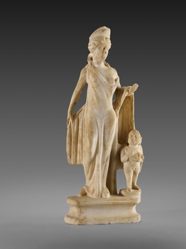 Statuette d'Aphrodite accompagnée d''Éros